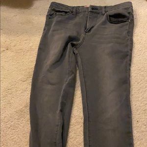 Washed black girls jeans